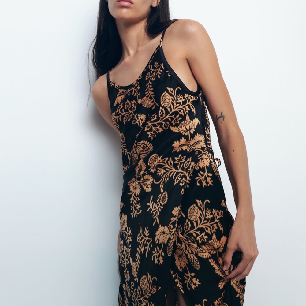 Zara Floral Print Maxi Dress